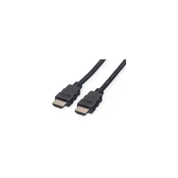 Roline VALUE Ultra HD 8K HDMI kabel sa mrežom, M/M, crni, 0.5m