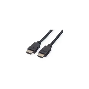 Roline VALUE Ultra HD 8K HDMI kabel sa mrežom, M/M, crni, 1.0m