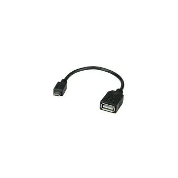 Roline VALUE USB2.0 kabel TIP A na Micro B (F,M), 0.15m