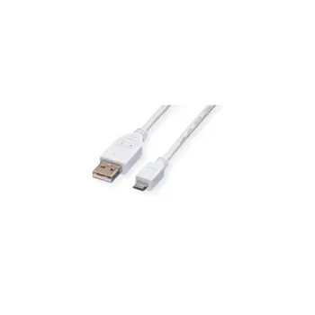 Roline VALUE USB2.0 kabel TIP A(M) na Micro B(M), 0,15m