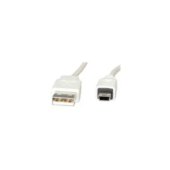 Roline VALUE USB2.0 kabel TIP A(M) na Mini 5-pin (M), 1.8m, bijeli