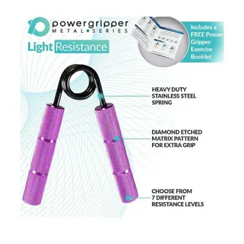 RPM Power Metal Gripper - 100 Lbs(45Kg) Purple