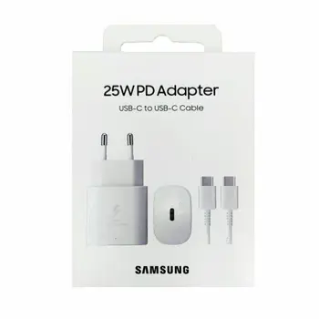 SAMSUNG KUĆNI PUNJAČ EP-TA800XWE,PD 25W,Type C-Type C kabel 1m,BIJELI