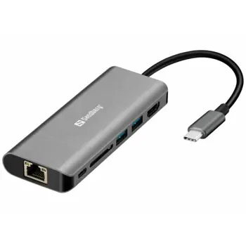 Sandberg USB-C Dock HDMI LAN SD USB,61W