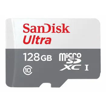 SANDISK 128GB Ultra microSDXC + SD Adpt