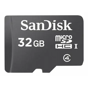 SANDISK 32GB microSDHC Card + SD Adapter