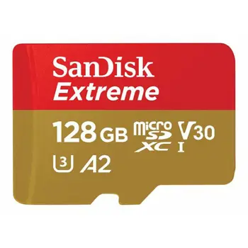 SANDISK Extreme microSDXC 128GB + SD Adp