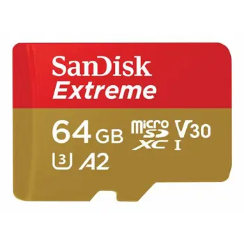 SANDISK Extreme microSDXC 64GB + SD Adp