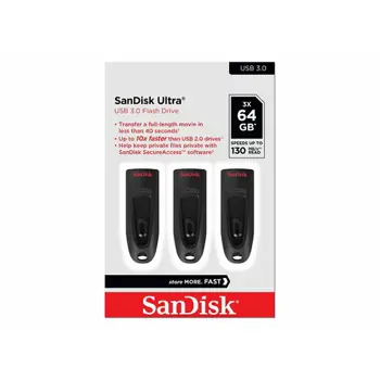 SANDISK Ultra USB 3.0 64GB 3-pack