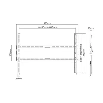 SBOX fiksni nosač 37"-80", do 345kg