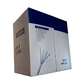 SBOX Kabel UTP Cat 5e, 305m, sivi, 24AWG