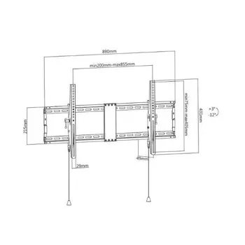 SBOX nosač PLB-5948T, 43 - 90", do 70kg