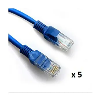 SBOX patch kabel UTP Cat 5e, 1m, plavi, 5 kom