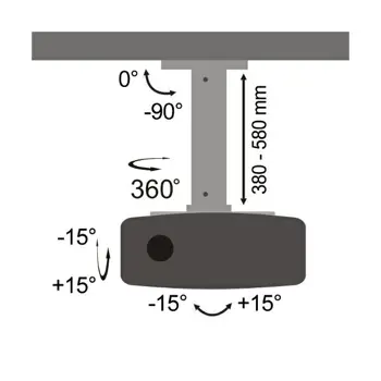 SBOX Stropni nosač projektora PM-18S 13,5kg