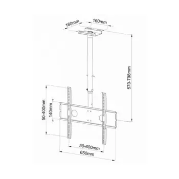 SBOX stropni stalak  40-65/102-165cm, do 60 kg