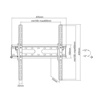 SBOX zidni nosač 32"-70", do 40kg