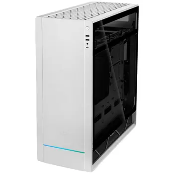 SilverStone ALTA F1 Midi-Tower Stack Effect Gaming Computer Case, Glass Panel, 3x140mm Fan, silver