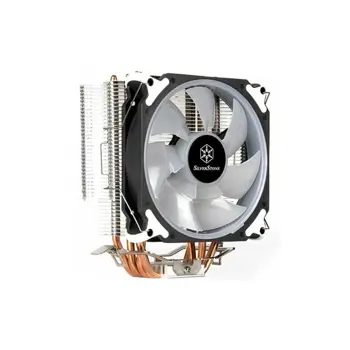 SilverStone SST-AR12-RGB Argon CPU Cooler, 4 Direct Contact Heatpipes, 120mm PWM RGB Fan, Intel/AMD