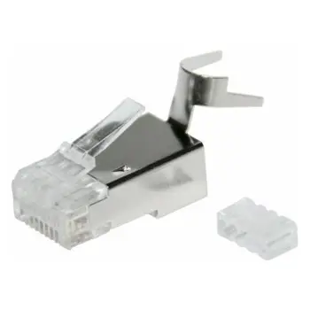 Solarix connector RJ45 CAT6A CAT7 STP 8p8c shielded for wire