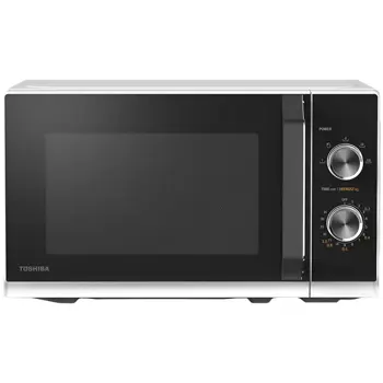 SOLO Microwave Oven, 23 Litres, Rotating Plate with Storage, Timer, Built-in LED Lights, 800 W, color:White, Dimensions: 442*368*260 mm