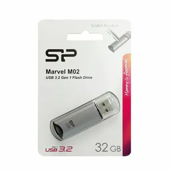 SP USB 3.2 FLASH DRIVE MARVEL M02 32GB SILVER