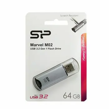 SP USB 3.2 FLASH DRIVE MARVEL M02 64GB SILVER