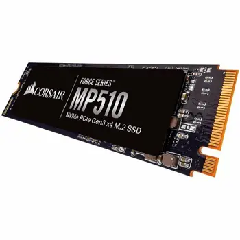 SSD Corsair Force MP510 series NVMe PCIe M.2 SSD 480GB; Up to 3,480MB/s Sequential Read, Up to 2,000MB/s Sequential Write; Up to 120K IOPS Random Read, Up to 490K IOPS Random Write