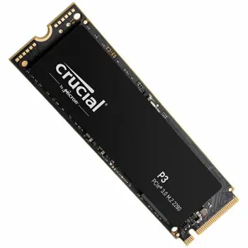 SSD Crucial P3 1000GB/1TB M.2 2280 PCIE Gen3.0 3D NAND, R/W: 3500/3000 MB/s, Storage Executive + Acronis SW included