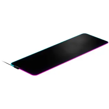 SteelSeries I QcK Prism Cloth XL I Gaming Mousepad I 2-zone RGB dynamic illumination / Micro-woven cloth / 900 mm x 300 mm x 4 mm I Black