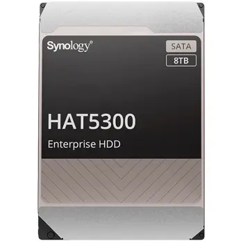 Synology HAT5300-8T 8TB 3.5" HDD SATA 6Gb/s, 512e; 7200rpm, Buffer size : 256MiB, MTTF 2M hours, warranty 5 years