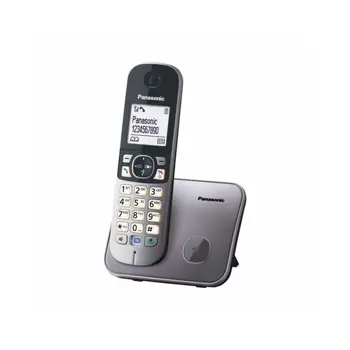 Telefon bežični PANASONIC KX-TG6811FXB metalik sivi