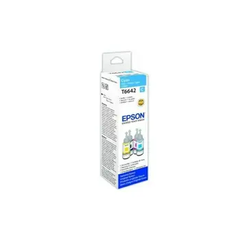 Tinta Epson Car. T66424 - L100, 110, 200, 210, 300, 355, 550 - cyan