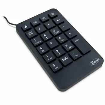 Tipkovnica INTER-TECH KB-120 Numerical, 23 keys, function keys for browser, e-mail, calculator, TAB, Backspace and 000