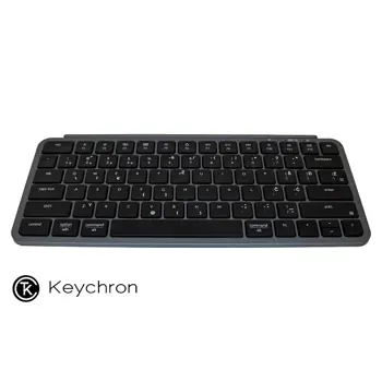 Tipkovnica Keychron B1 Pro Ultra-Slim BT/2.4GHz/Žičana, space gray, B1P-K1