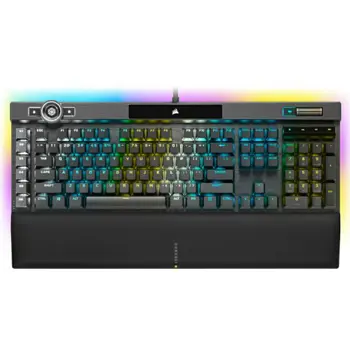 Tipkovnica Mehanička Corsair K100 RGBBacklit RGB LED, CORSAIR OPX, Black, Black PBT Key