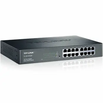 TL-SG1016DE 16-Port Gigabit Easy Smart Switch,10/100/1000Mbps RJ45 ports,AUTO Negotiation/AUTO MDI/MDIX