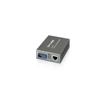 TP-Link 100M WDM Fiber Converter, 10/100M RJ45 to 100M Single-mode SC Fiber Converter, Full-duplex,Tx:1310nm, Rx:1550nm, up to 20km, Switching power adapter, chassis mountable