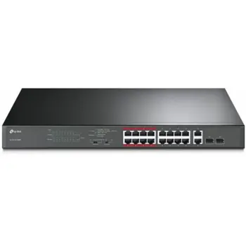 TP-Link 18-Port Gigabit Rackmount PoE Switch with 16 PoE 2 x Combo