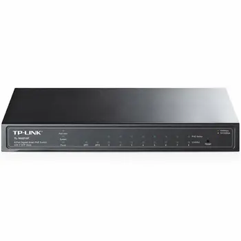 TP-Link 8-port Gigabit PoE Smart preklopnik (Switch), 8×10/100/1000M RJ45 ports + 2×SFP ports, metalno kućište (53W)