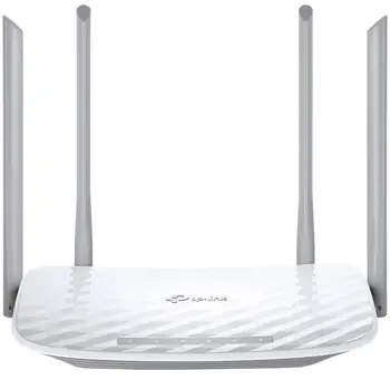 TP-Link Archer C50 AC1200 Dual-Band Wi-Fi Router, 802.11ac/a/b/g/n, 867Mbps at 5GHz + 300Mbps at 2.4GHz, 5 10/100M Ports, 4 fixed antennas, WPS, IPv6 Ready, Tether App, 2x2 MU-MIMO, WPA3, Router/AP mo