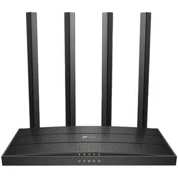 TP-Link Archer C6 AC1200 Wireless MU-MIMO Gigabit Router,867 Mbps at 5 GHz and 400 Mbps at 2.4 GHz band,1× Gigabit WAN Port,4× Gigabit LAN Ports, 1.2 GHz CPU,4×Fixed High-Performance Antennas,WPA3, Ro