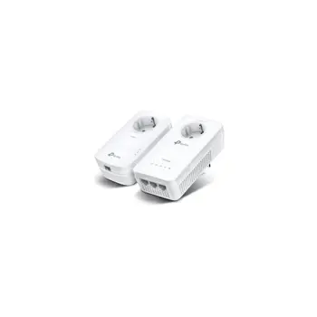 TP-Link AV1300 Powerline bežični mrežni adapter, 300Mbps/867Mbps (2.4GHz/5GHz), 2×2 MIMO, 3×GLAN, HomePlug AV, Plug and Play, dodatna strujna utičnica, (TL-PA8010P & TL-WPA8631P)