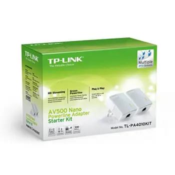 TP-Link AV500 Nano Powerline Adapter Starter Kit