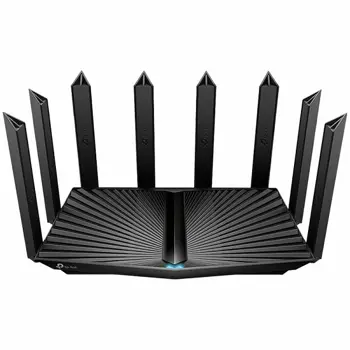 TP Link AX6600 Tri-Band Wi-Fi 6 Gaming Router, Wi-Fi 6, 5GHz: 4804 Mbps (802.11ax, HE160), 5 GHz:1201 Mbps (802.11ax), 2.4 GHz:574 Mbps (802.11ax), 8× Antennas, Beamforming, High-Power FEM, 4T4R