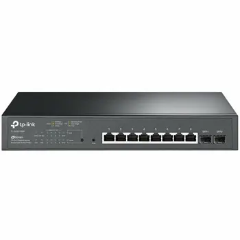 TP-Link JetStream 10-port Gigabit PoE+ Smart preklopnik (Switch), 8×10/100/1000M RJ45 ports + 2×SFP ports (150W)