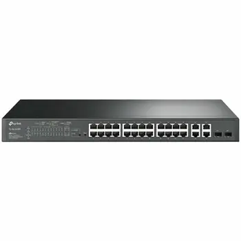 TP-Link JetStream 24-Port PoE+ Smart preklopnik (Switch), 24×10/100M, 2×G-LAN, 2×G SFP, 250W, 1U 19" rackmount