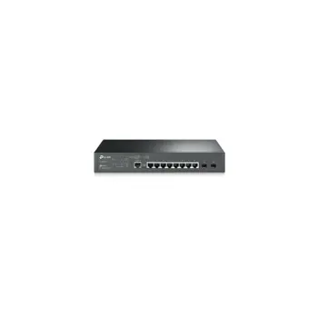 TP-Link JetStream 8-port Gigabit L2 upravljiv preklopnik (Switch), 8×10/100/1000M RJ45 ports, 2×Gigabit SFP, 1U 13" rack-mount