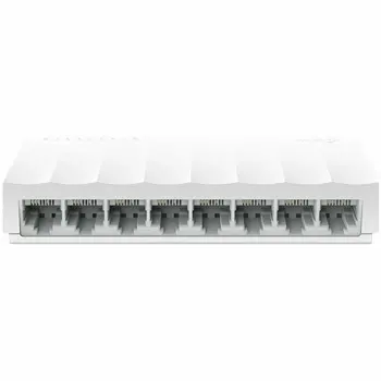 TP-Link LiteWave 8-Port 10/100Mbps Desktop Switch, 8 10/100Mbps RJ45 Ports, Desktop Plastic Case, Green Ethernet technology