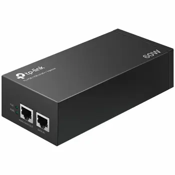 TP-Link PoE++ Injector Adapter, 1×Gbit PoE Port, 1×Gbit Non-PoE Port, 802.3at/af/bt, Data+Power po istom kablu do 100m, metalno kučište