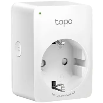 Tp Link Tapo P100M, Mini Smart Wi-Fi Plug, 100-240V, 802.11b/g/n WiFi connection, 2.4 GHz WiFi, Voice Control, Remote Control, Schedule & Timer, Matter-Certified (Apple Home, Alexa, Google Assistant,